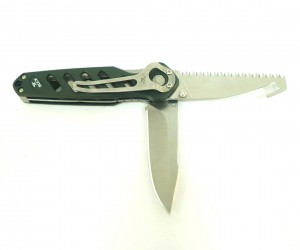 Нож складной Buck Alpha CrossLock Folding Green Gut Hook B0183GRS