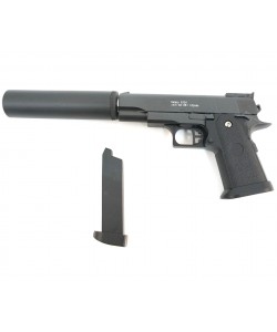 Страйкбольный пистолет Galaxy G.10A (Colt 1911 mini) с глушителем