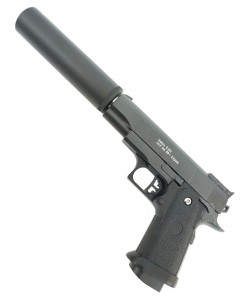 Страйкбольный пистолет Galaxy G.10A (Colt 1911 mini) с глушителем