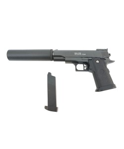 Страйкбольный пистолет Galaxy G.10A (Colt 1911 mini) с глушителем