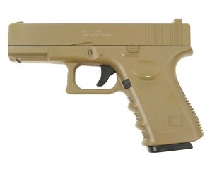 Страйкбольный пистолет Galaxy G.15D (Glock 23) песочный