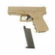 Страйкбольный пистолет Galaxy G.15D (Glock 23) песочный - фото № 4