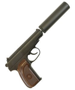 Страйкбольный пистолет Galaxy G.29A (ПМ) с глушителем