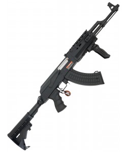 Страйкбольный автомат Cyma АК-47 Tactical, пластик. корпус, M4 приклад (CM.028C)