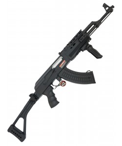 Страйкбольный автомат Cyma AK-47U Tactical, пластик. корпус, скл. приклад (CM.028U)