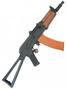 Страйкбольный автомат Cyma АКС-74У, пластик под дерево (CM.035)