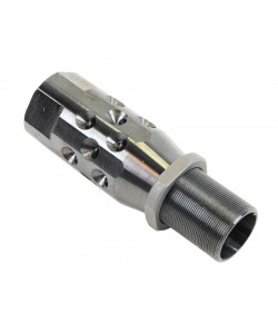 Переходник-удлинитель ”Дудка-12/Р” наличие реактивных отверстий, с сужением 0 мм., для установки дульных устройств