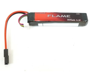 Аккумулятор Flame LiFePO4 9.9V 800mah 15C M3E08, 100x21x18 мм