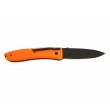 Нож складной LionSteel Big Opera G10, черное лезвие, оранж. рукоять - фото № 2