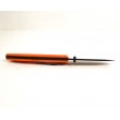 Нож складной LionSteel Big Opera G10, черное лезвие, оранж. рукоять - фото № 11