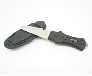 Нож McNETT Tactical, сталь 420, клинок 76,2 мм, скошенный, Black
