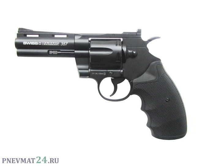 Пневматический револьвер Swiss Arms 357-4” (Colt Python)