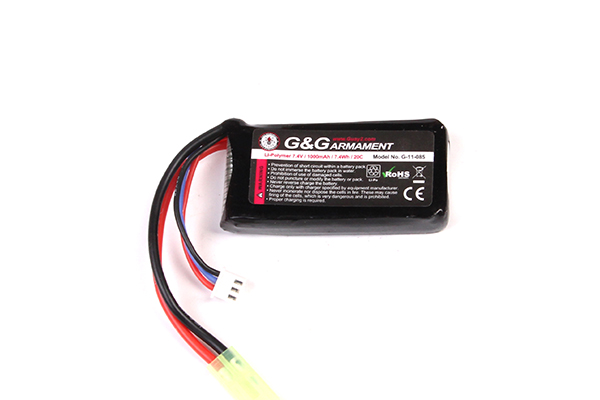 Аккумулятор G&G Li-po 1000 mAh 7.4V для G-12-027