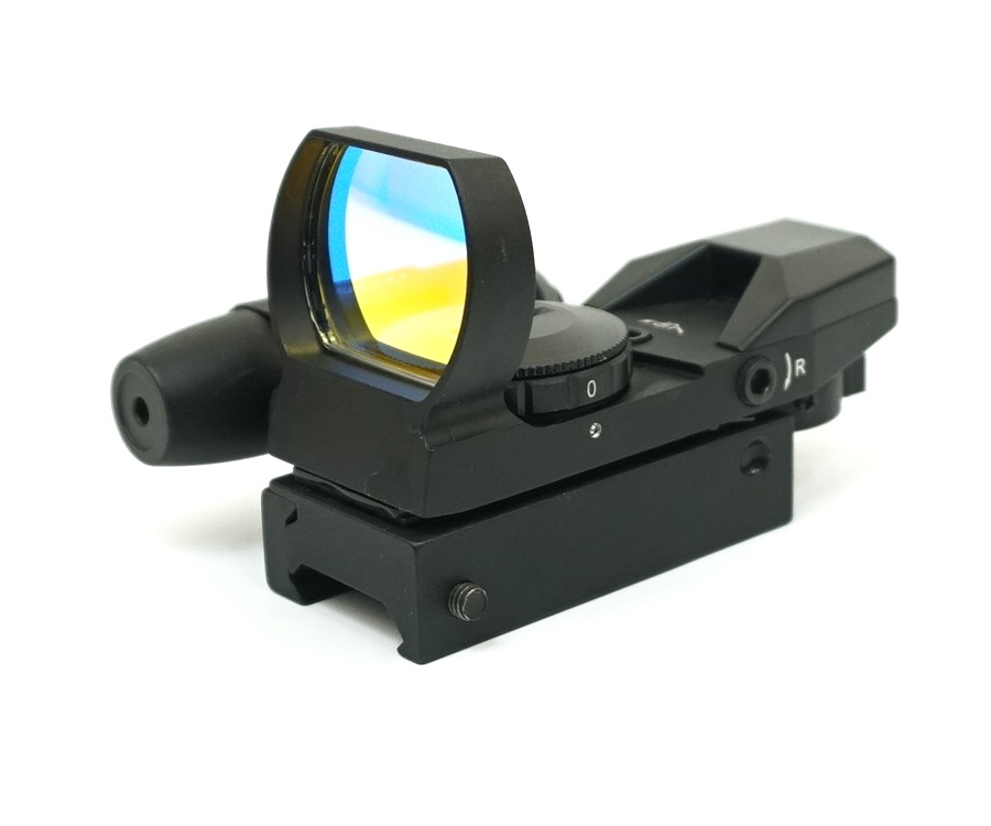 Коллиматорный прицел Sightmark Laser Dual Shot, панорамный с ЛЦУ, 4 марки (SM13002)