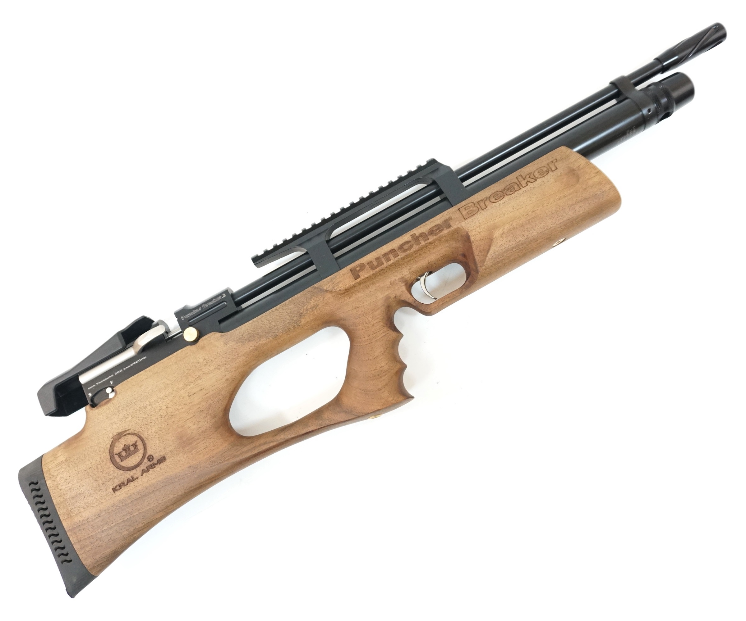 Пневматическая винтовка Kral Puncher Breaker W (орех, PCP, 3 Дж) 6,35 мм купить! Цена в Москве, СПБ