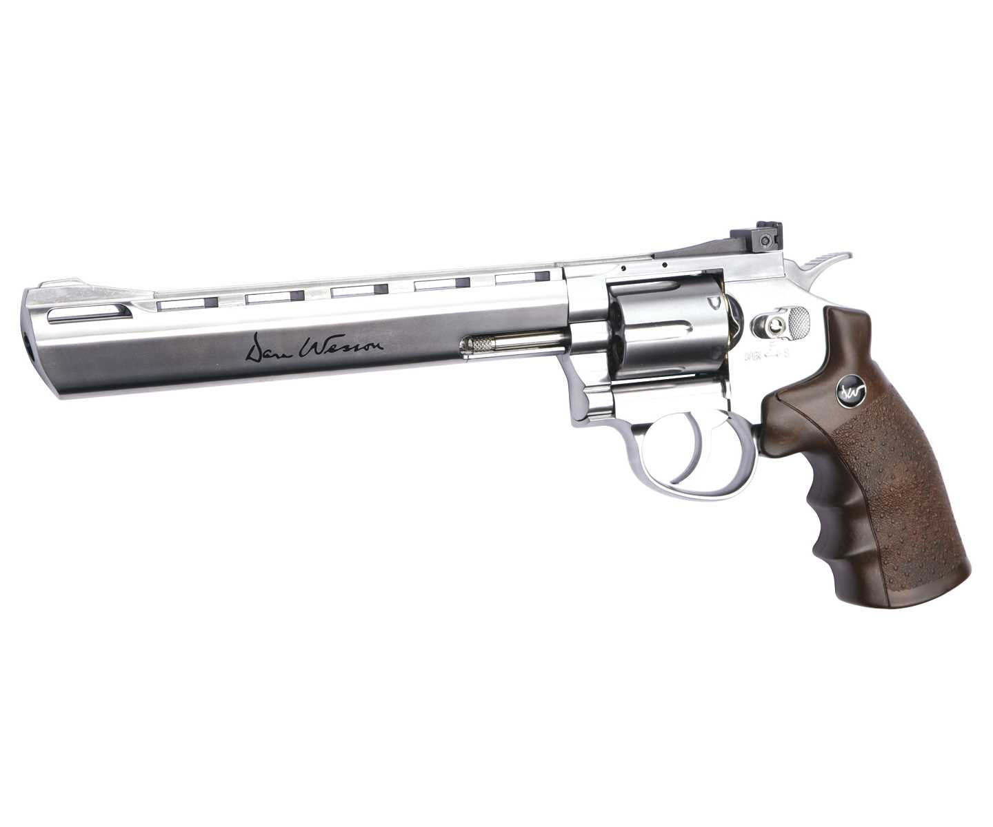 Пневматический револьвер ASG Dan Wesson 8” Silver