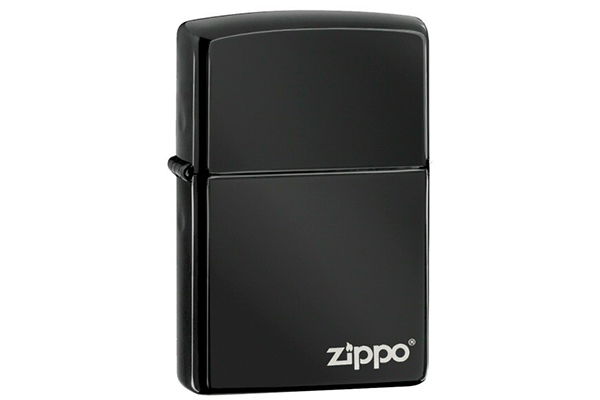 Зажигалка Zippo 24756ZL Ebony with Logo