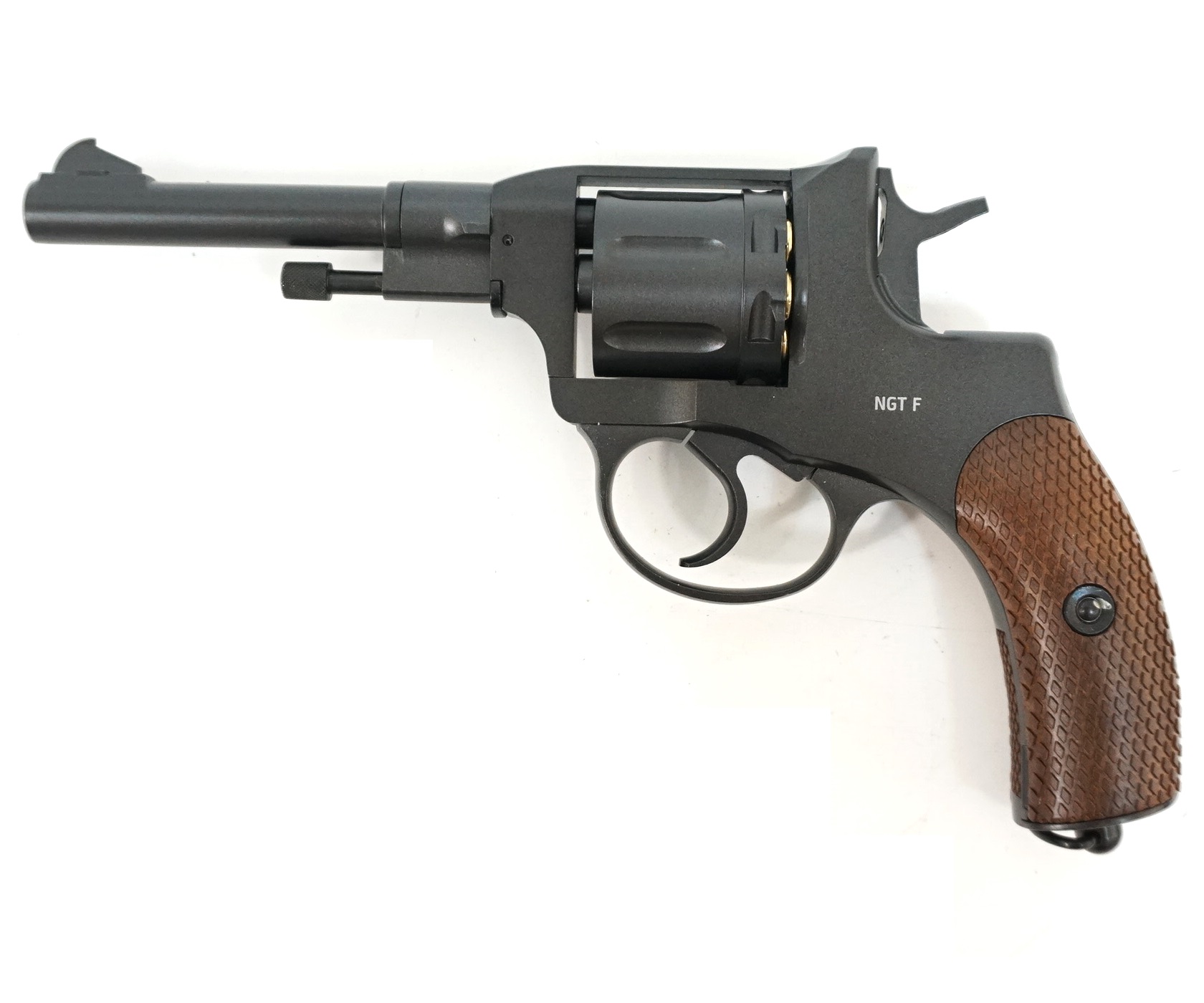 Пневматический револьвер Gletcher NGT F Black (Наган) купить! Цена в Москве, СПБ