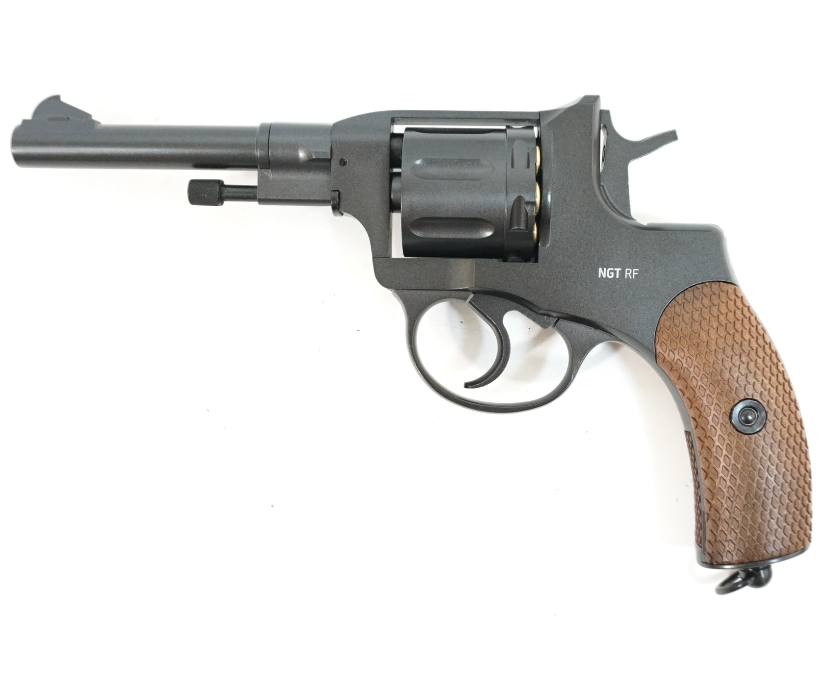Пневматический револьвер Gletcher NGT R / RF Black, пулевой (Наган) купить! Цена в Москве, СПБ