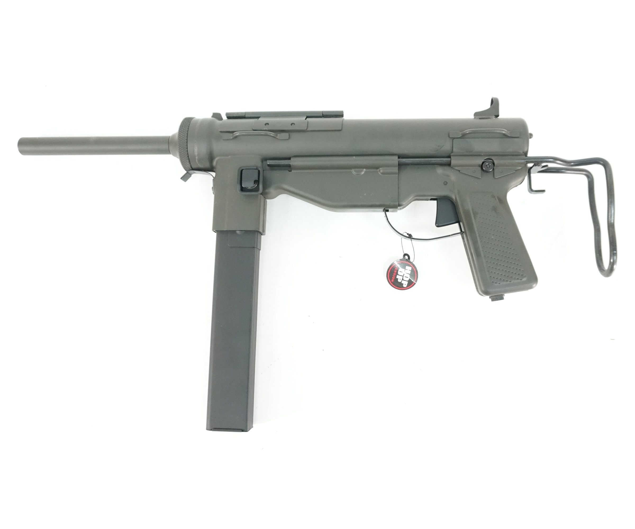 Страйкбольный пистолет-пулемет Snow Wolf M3A2 "Grease gun" EBB (S...