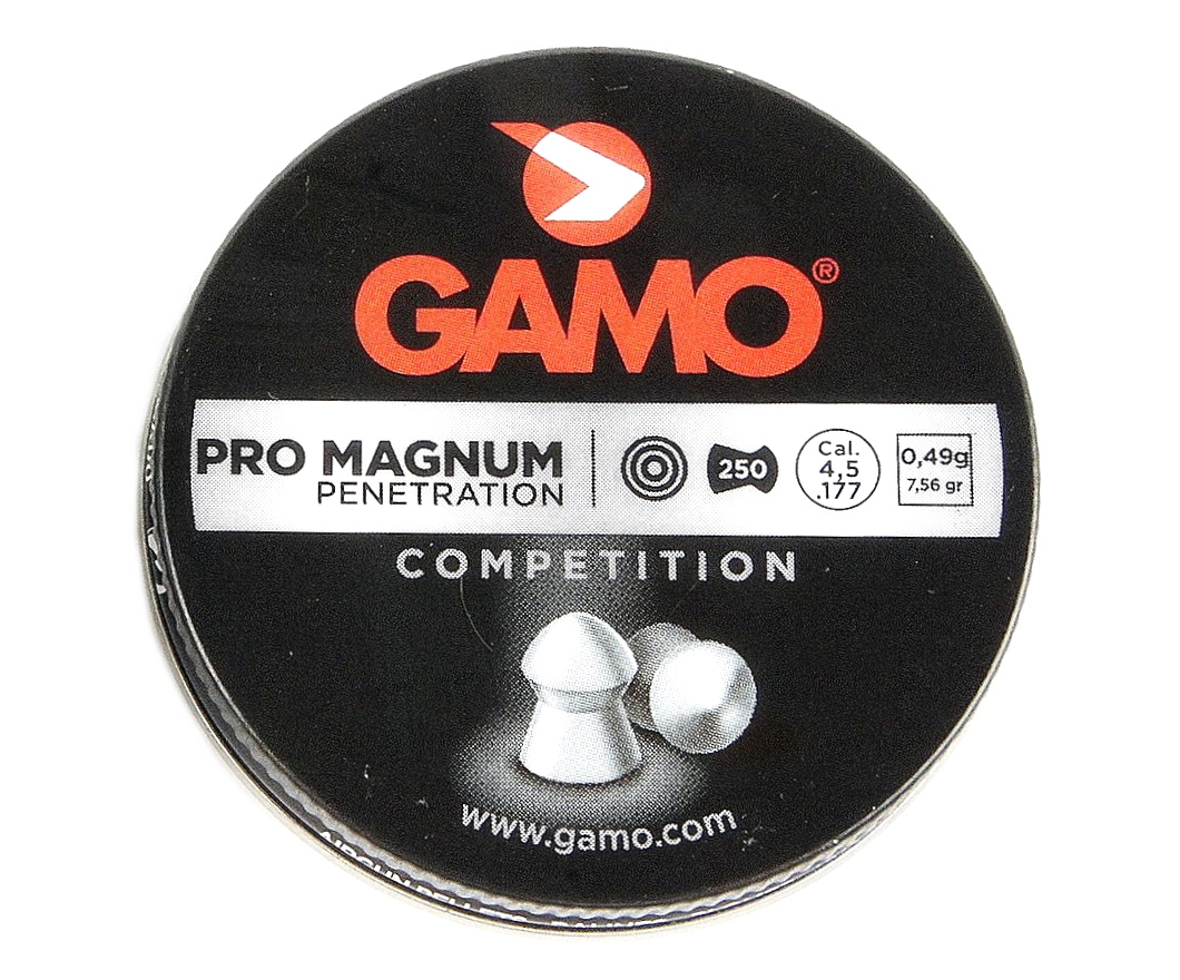 Пули Gamo Pro Magnum 4,5 мм, 0,49 г (250 штук)