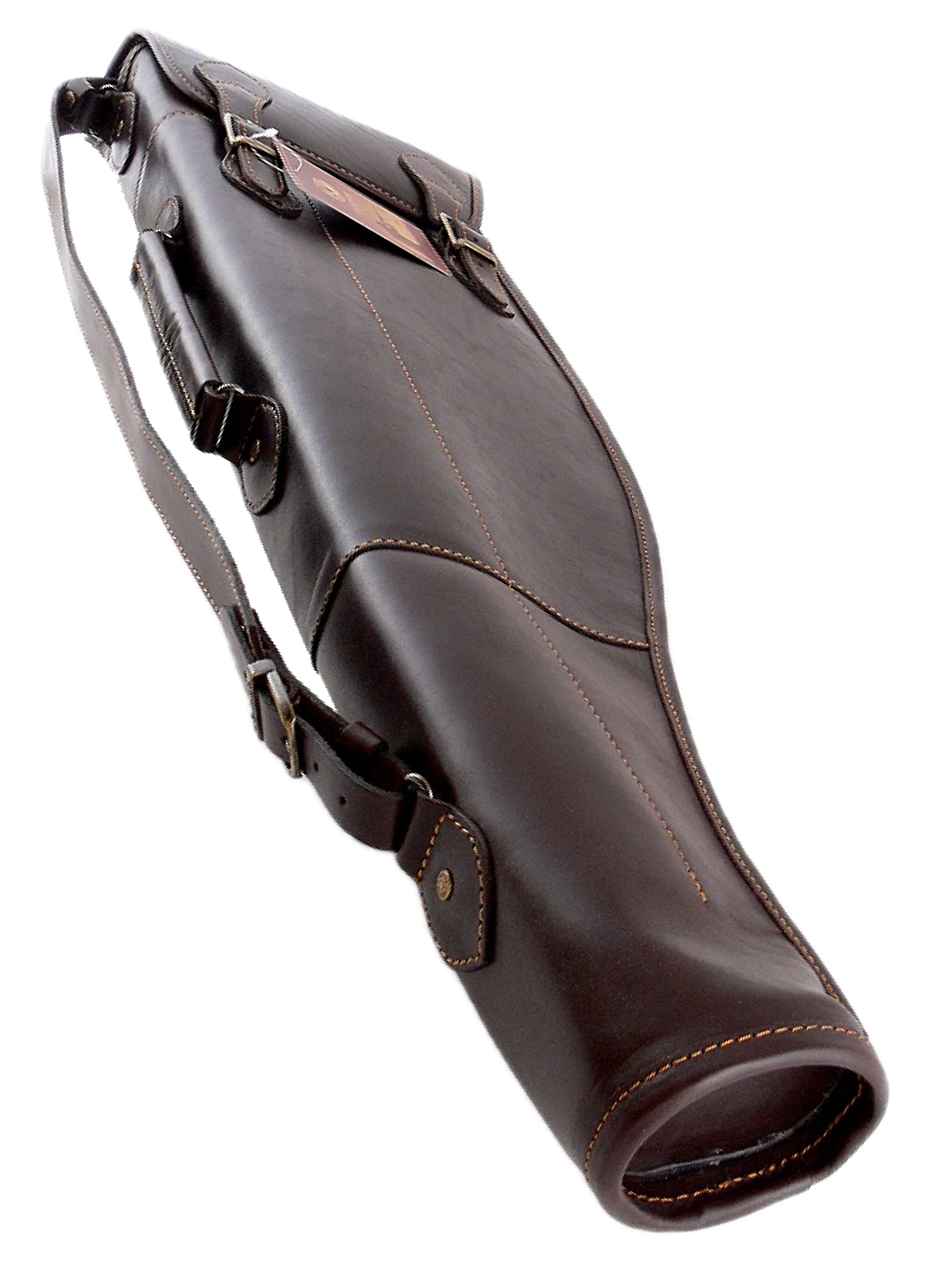 Чехол Vektor К-54 для любого двуствольного ружья в разобранном виде, 76 см, из натуральной кожи