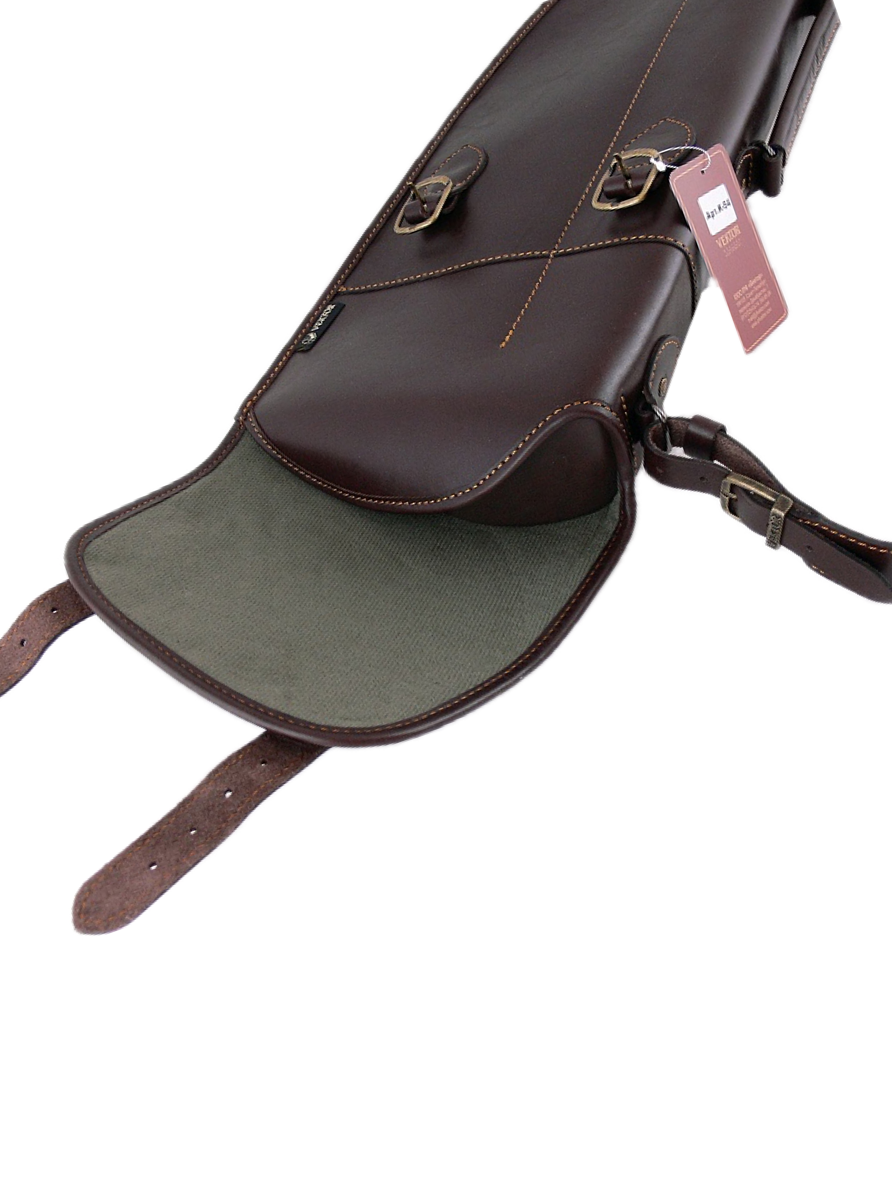 Чехол Vektor К-54 для любого двуствольного ружья в разобранном виде, 76 см, из натуральной кожи