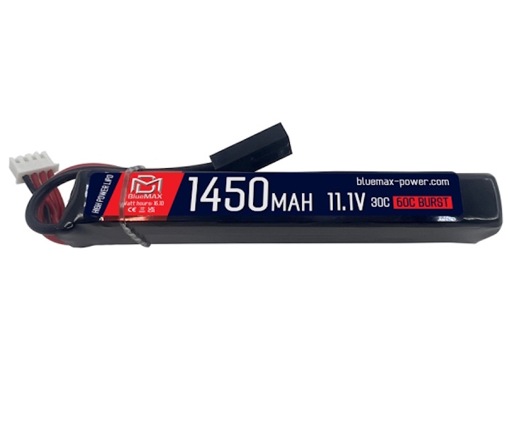 Аккумулятор BlueMAX Li-Po 11.1V 1450mah 30C Stick, 115x22x16 мм