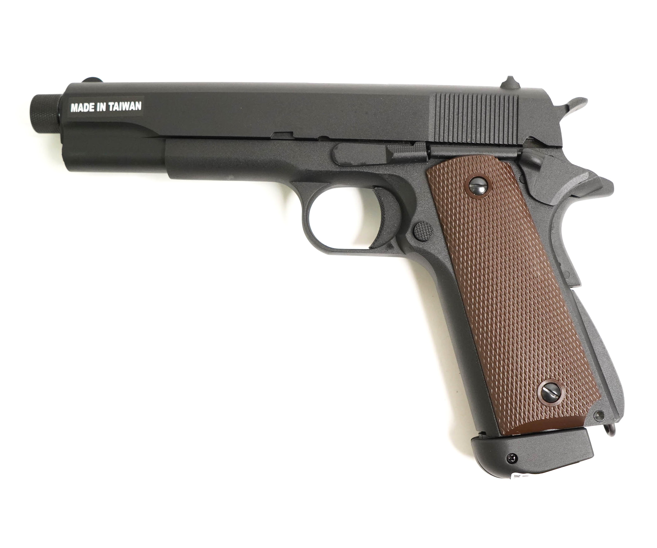 Страйкбольный пистолет KJW Colt M1911A1 TBC CO₂ GBB, удлин. ствол  (1911-TBC.CO2) купить в Москве, СПБ, цена в интернет-магазине «Pnevmat24»