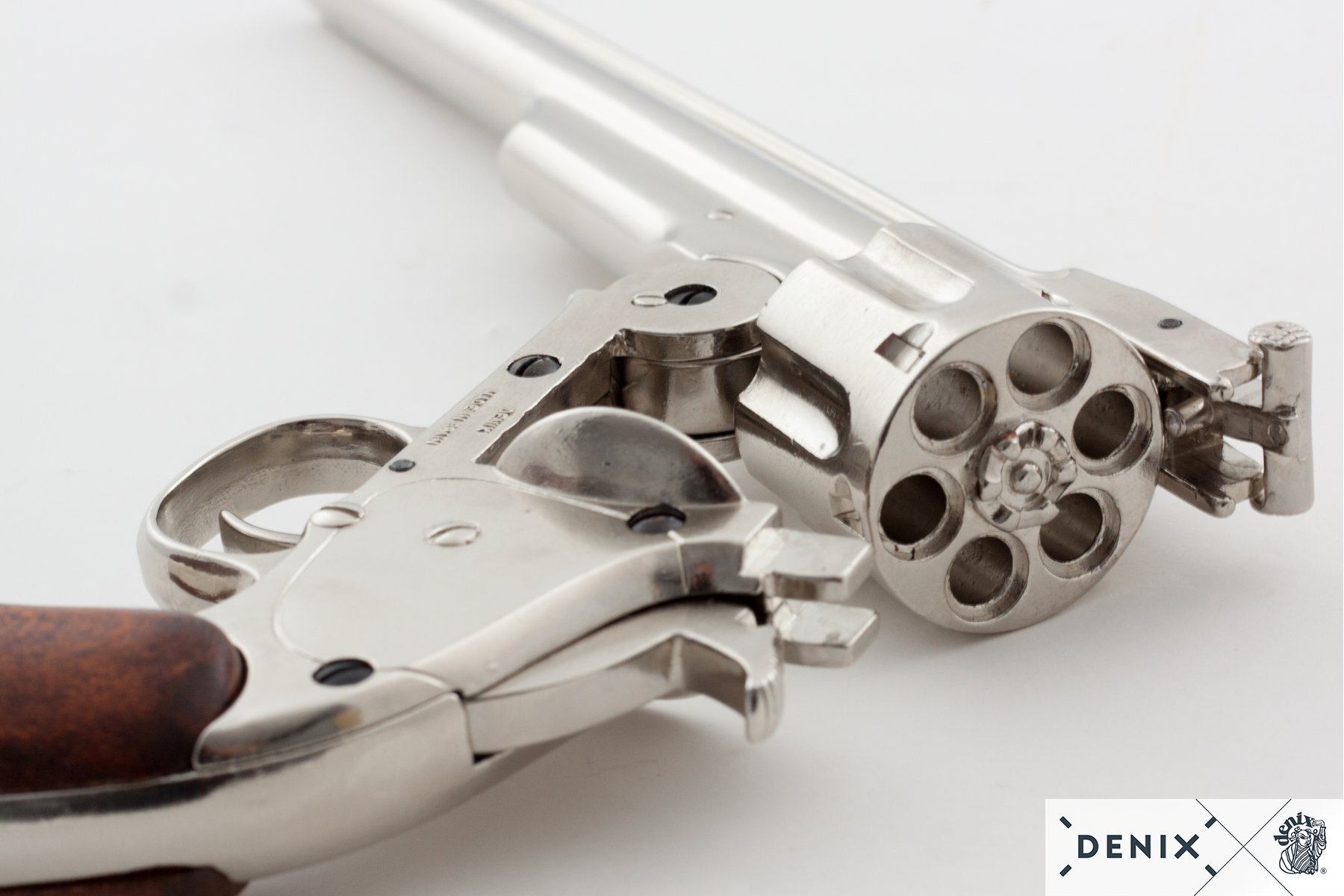 Макет револьвер Smith & Wesson Schofield, .45 калибра, никель (США, 186...
