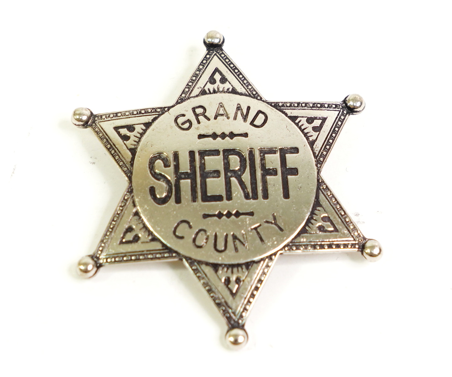 Значок окружного шерифа (шестиконечная звезда) никель (DE-113-NQ)