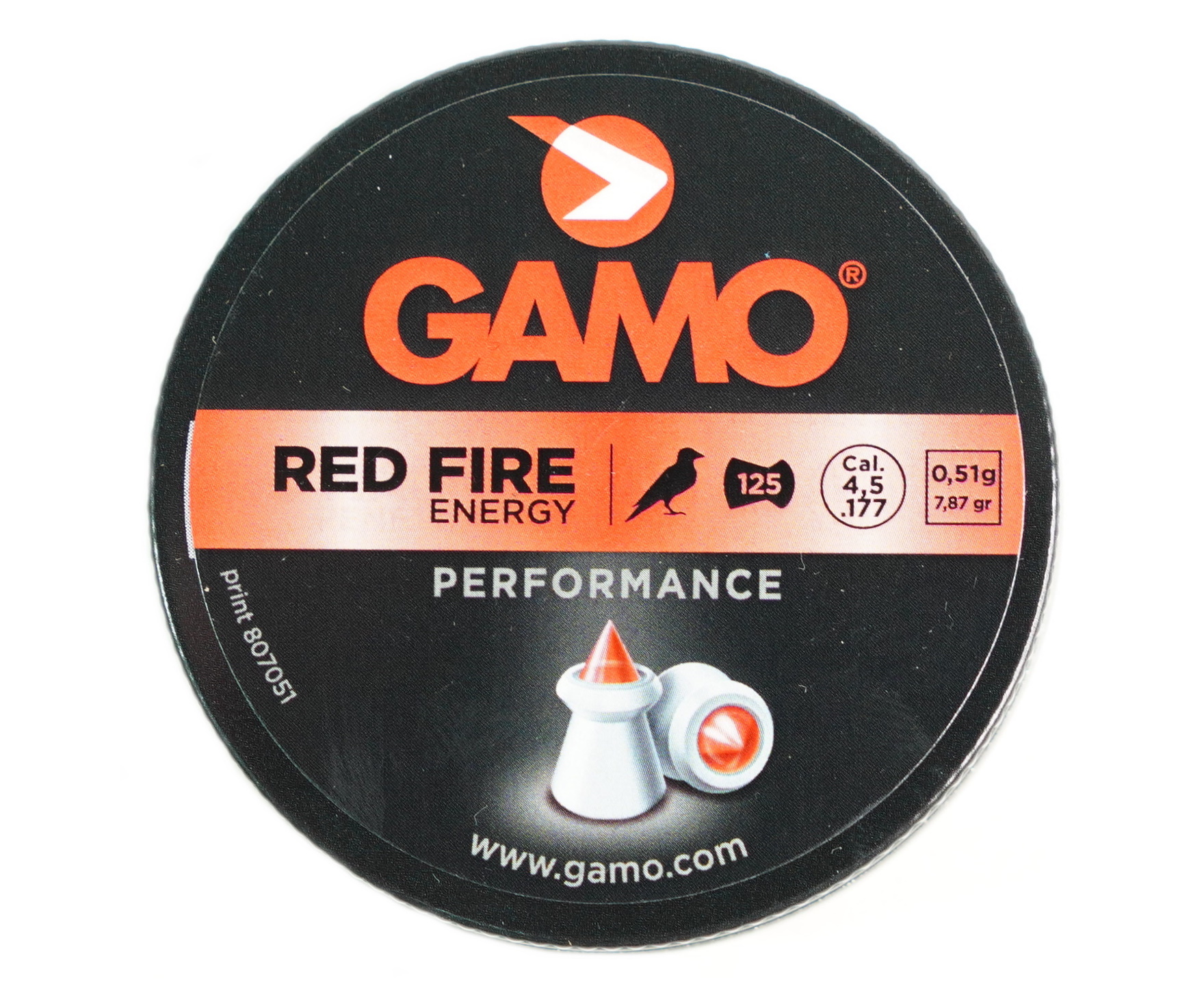 Пули Gamo Red Fire 4,5 мм, 0,51 г (125 штук)