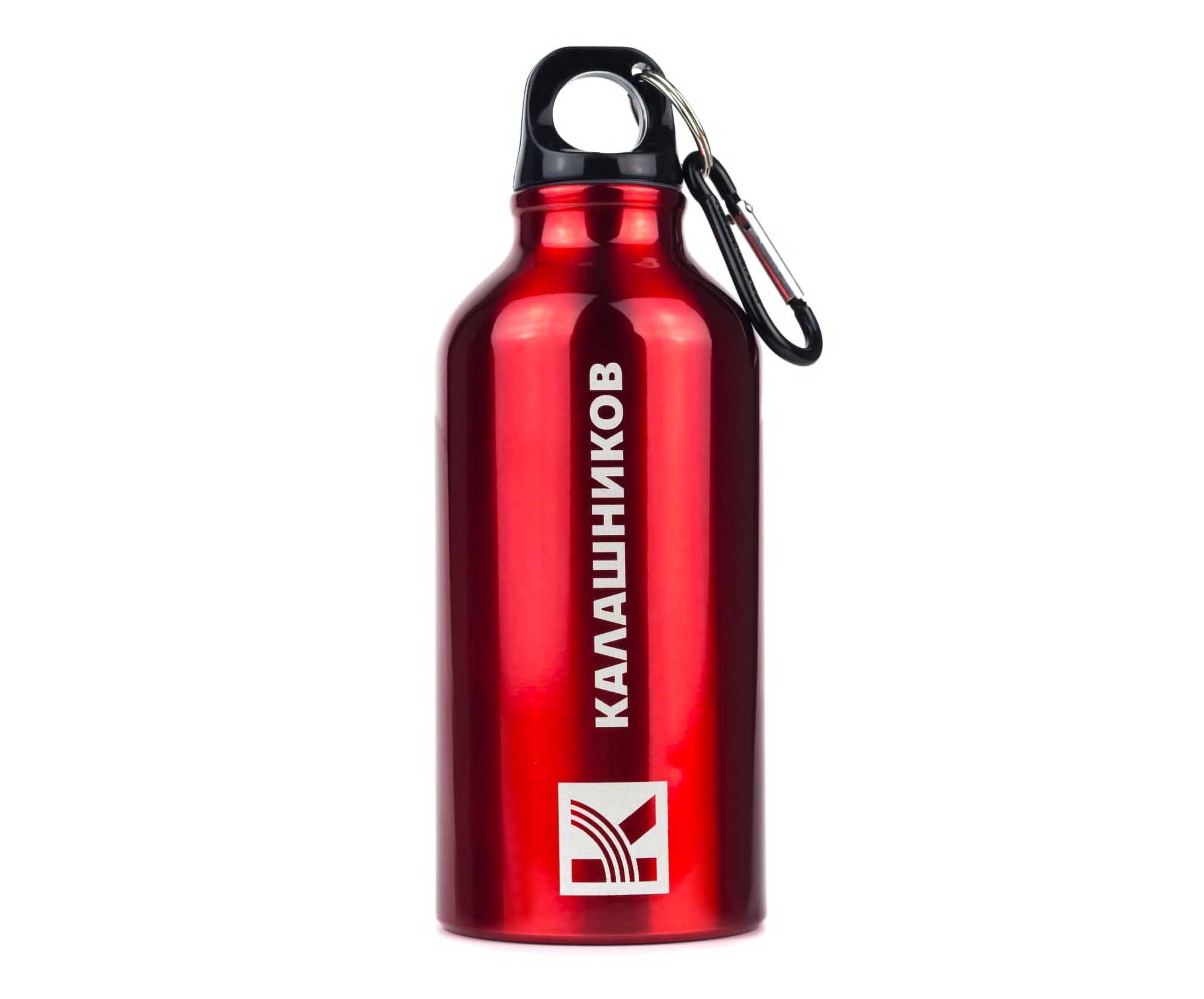 Бутылка для воды с карабином ”Калашников” (330 мл)