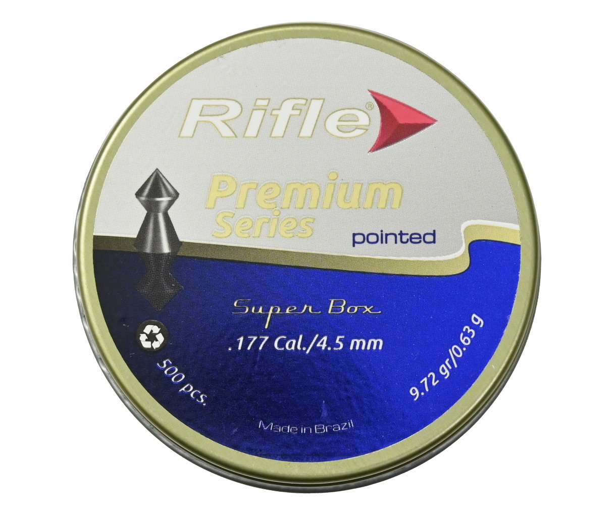 Пули Rifle Premium Series Pointed 4,5 мм, 0,63 г (500 штук)