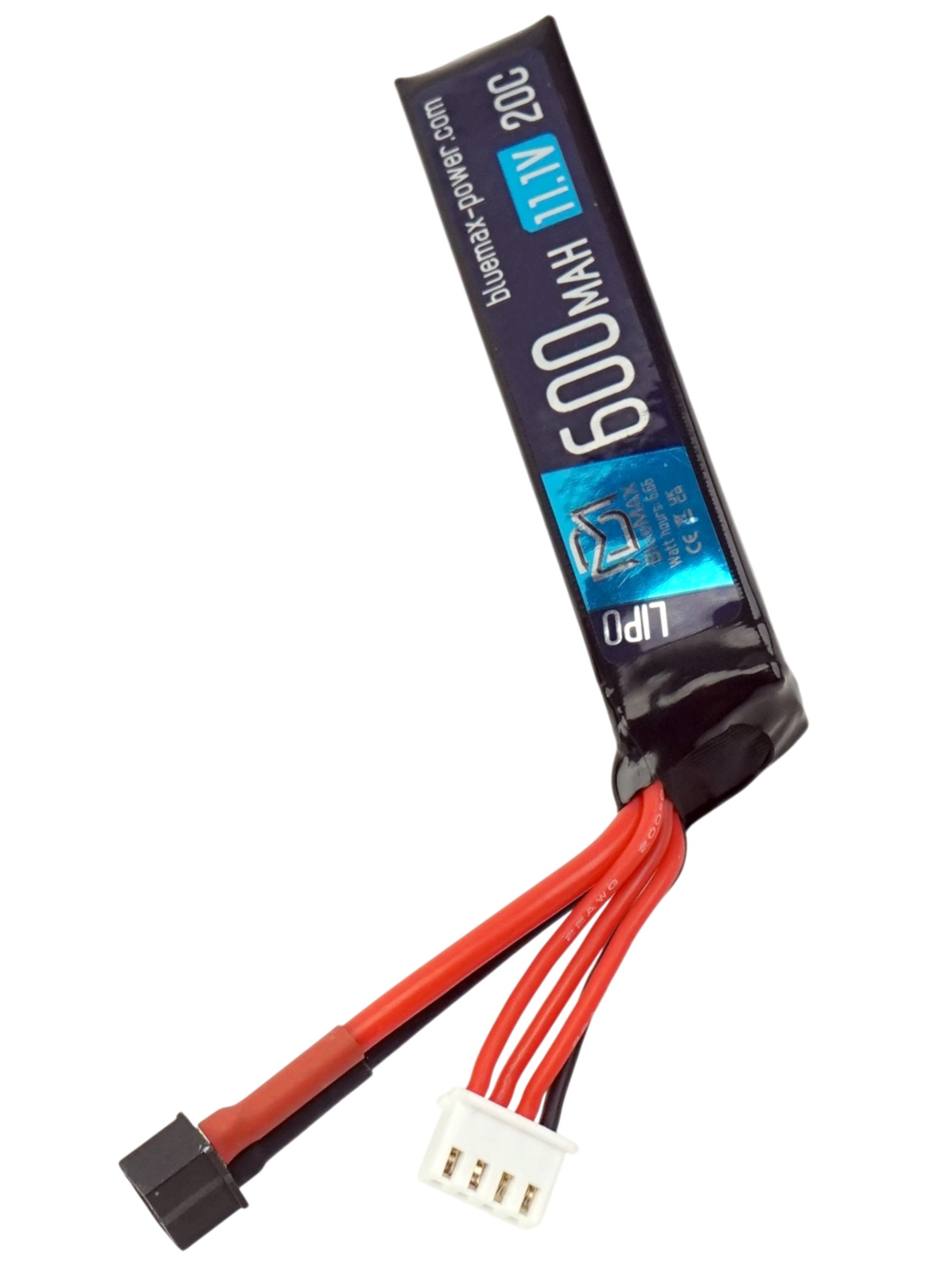 BlueMAX LIPO111V 600MAH 20C MINI TCONNECTOR
