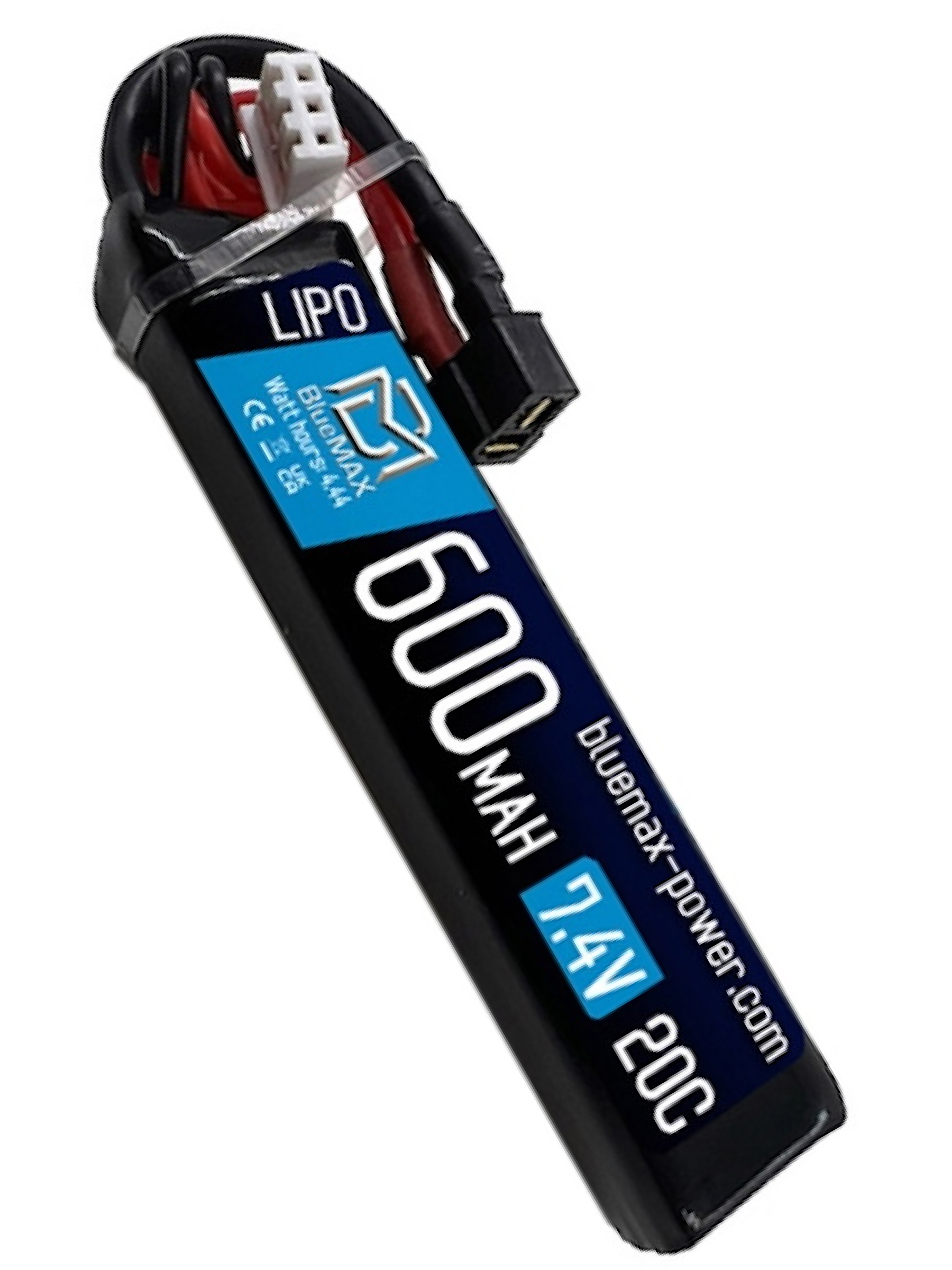 Аккумулятор BlueMAX Li-Po 7.4V 600mah 20C (PDW) w/ Mini Deans (T-type)
