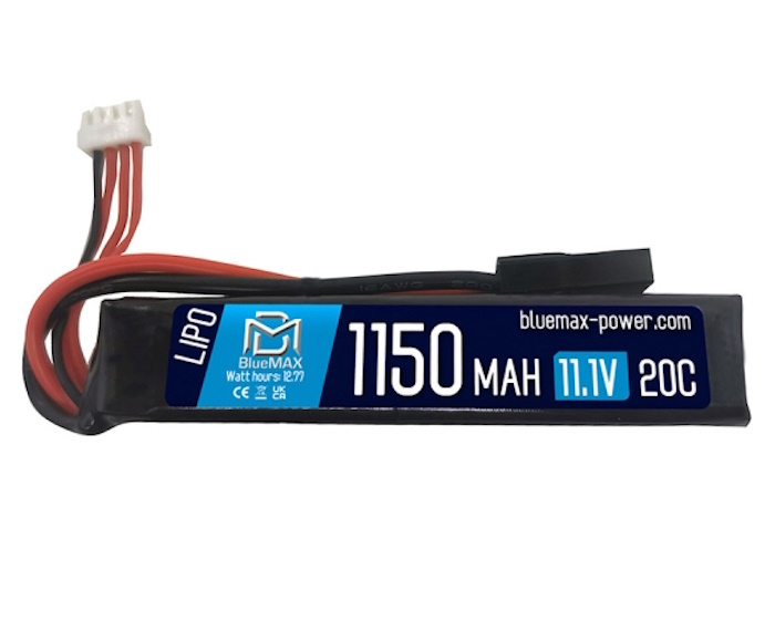 Аккумулятор BlueMAX Li-Po 11.1V 1150mah 20C Stick, 90x18x17 мм