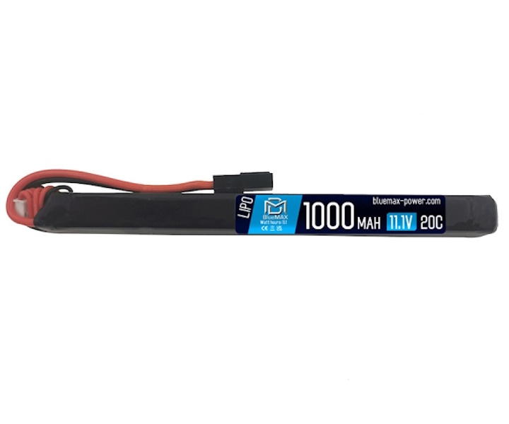Аккумулятор BlueMAX Li-Po 11.1V 1000mah 20C AK Thin Stick, 169x15x14 мм