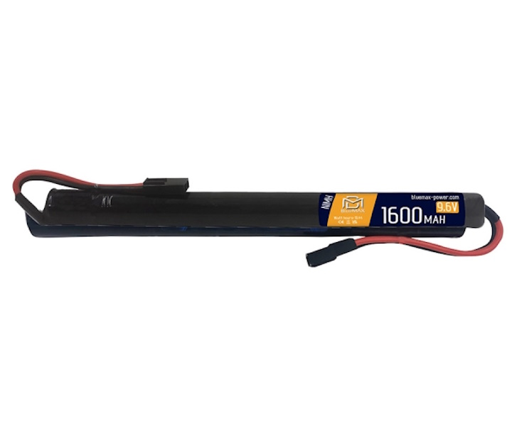 Аккумулятор BlueMAX NiMH 9.6V 1600mah Thin Stick, 232x18 мм