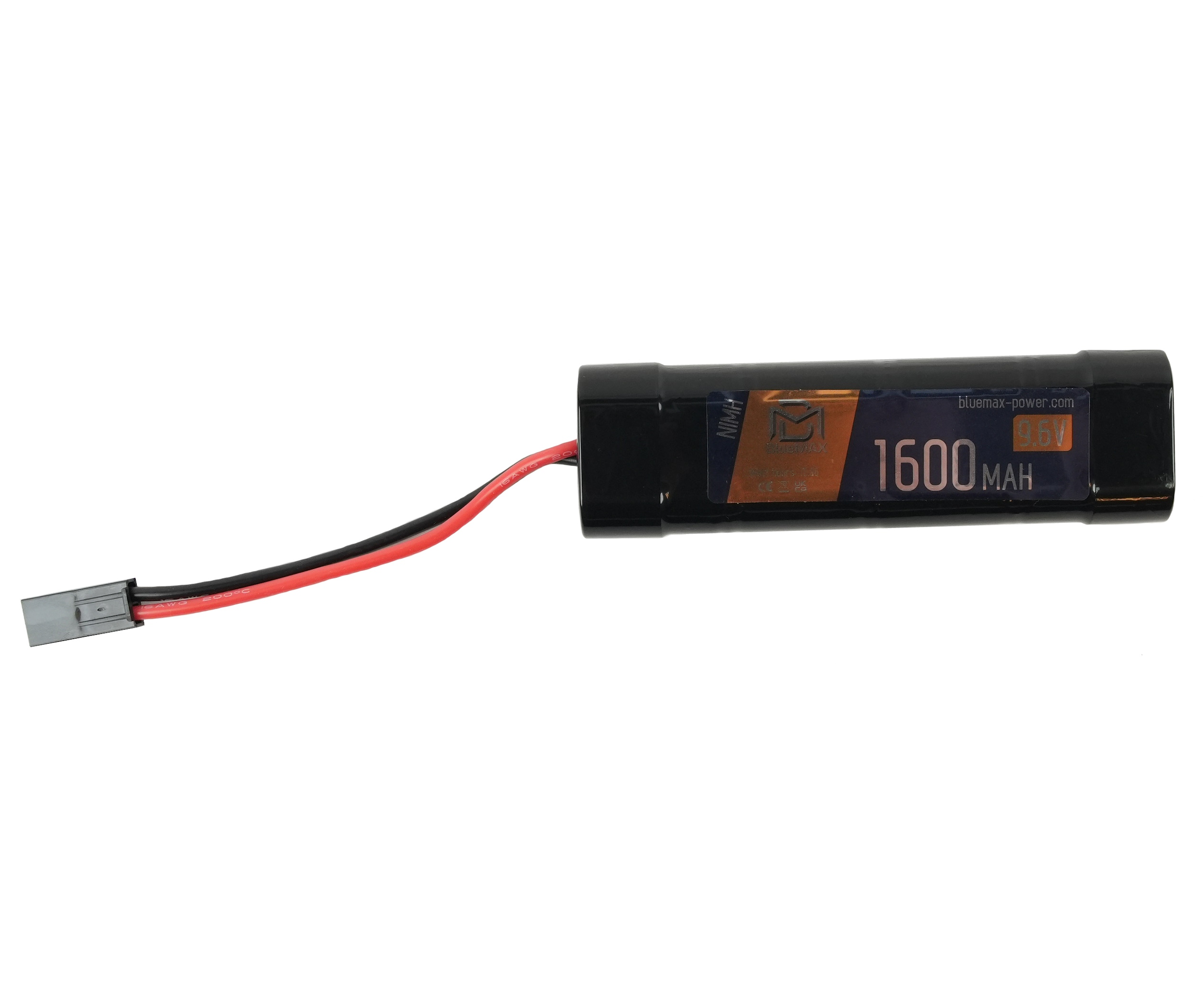 Аккумулятор BlueMAX NiMH 9.6V 1600mah Small Type, 122x35x18 мм