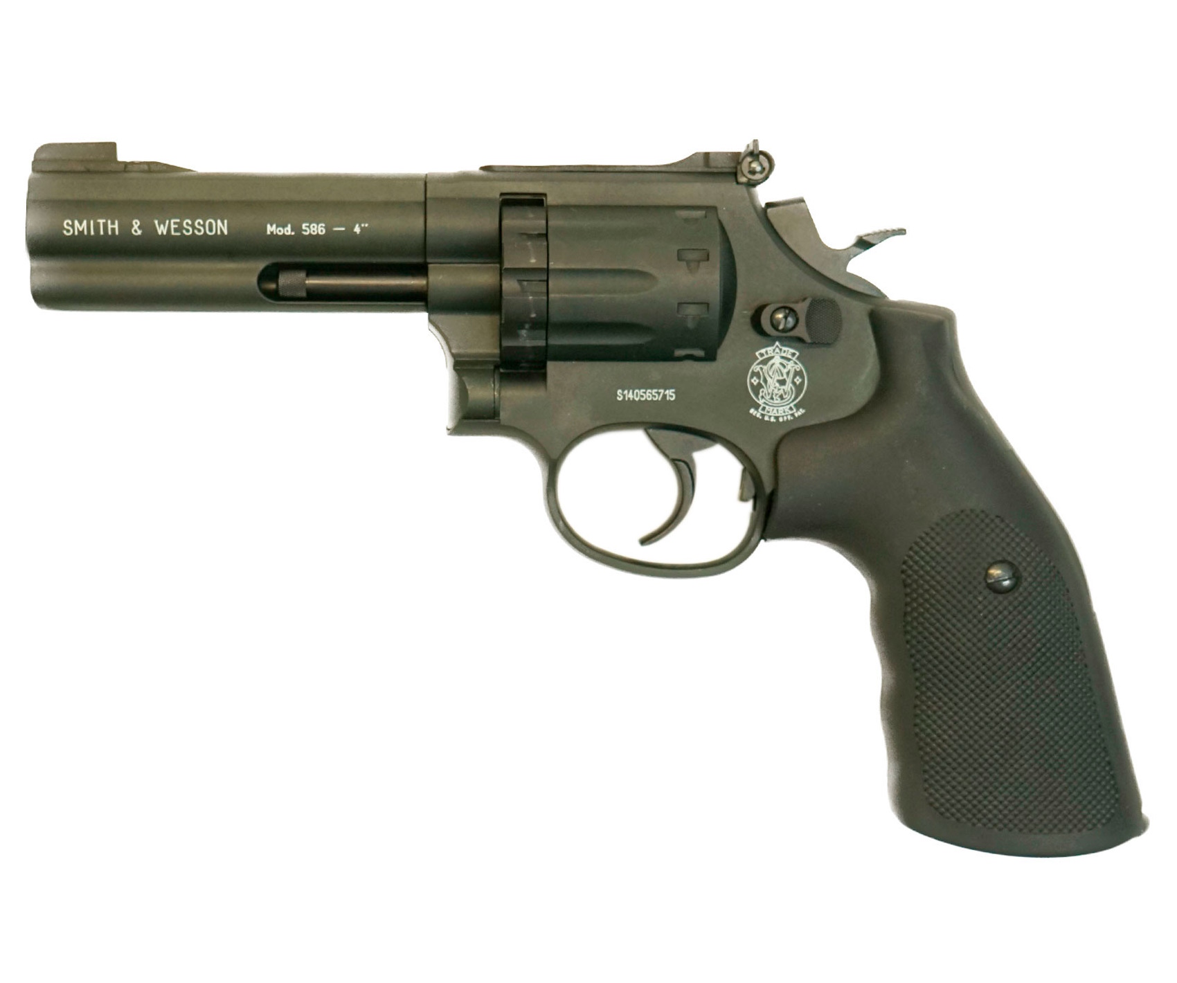 |Б/у| Пневматический револьвер Umarex Smith & Wesson 586 4” (№ 448.00.04-58-ком)