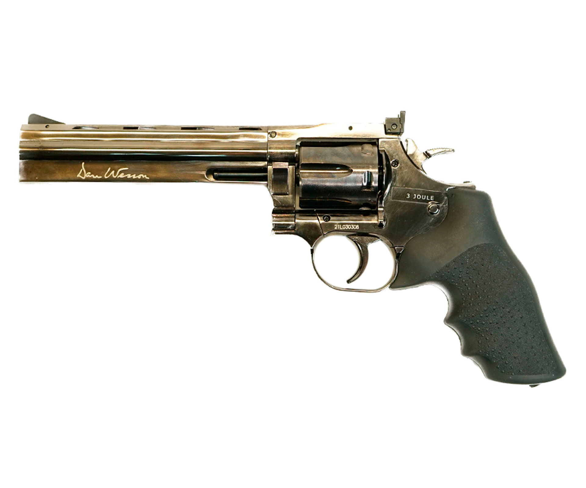 |Б/у| Пневматический револьвер ASG Dan Wesson 715-6 Steel Grey (пулевой) (№ 18193-73-ком)