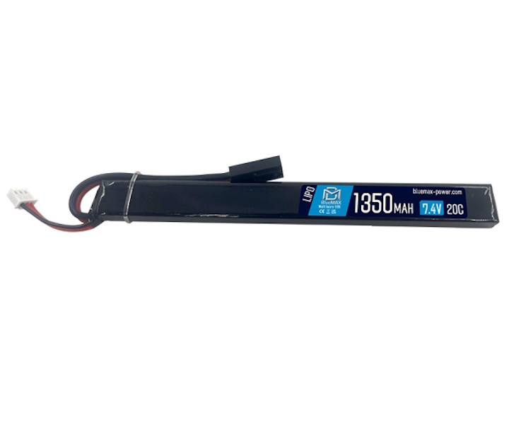 Аккумулятор BlueMAX Li-Po 7.4V 1350mah 20C AK Stick, 169x18x10 мм