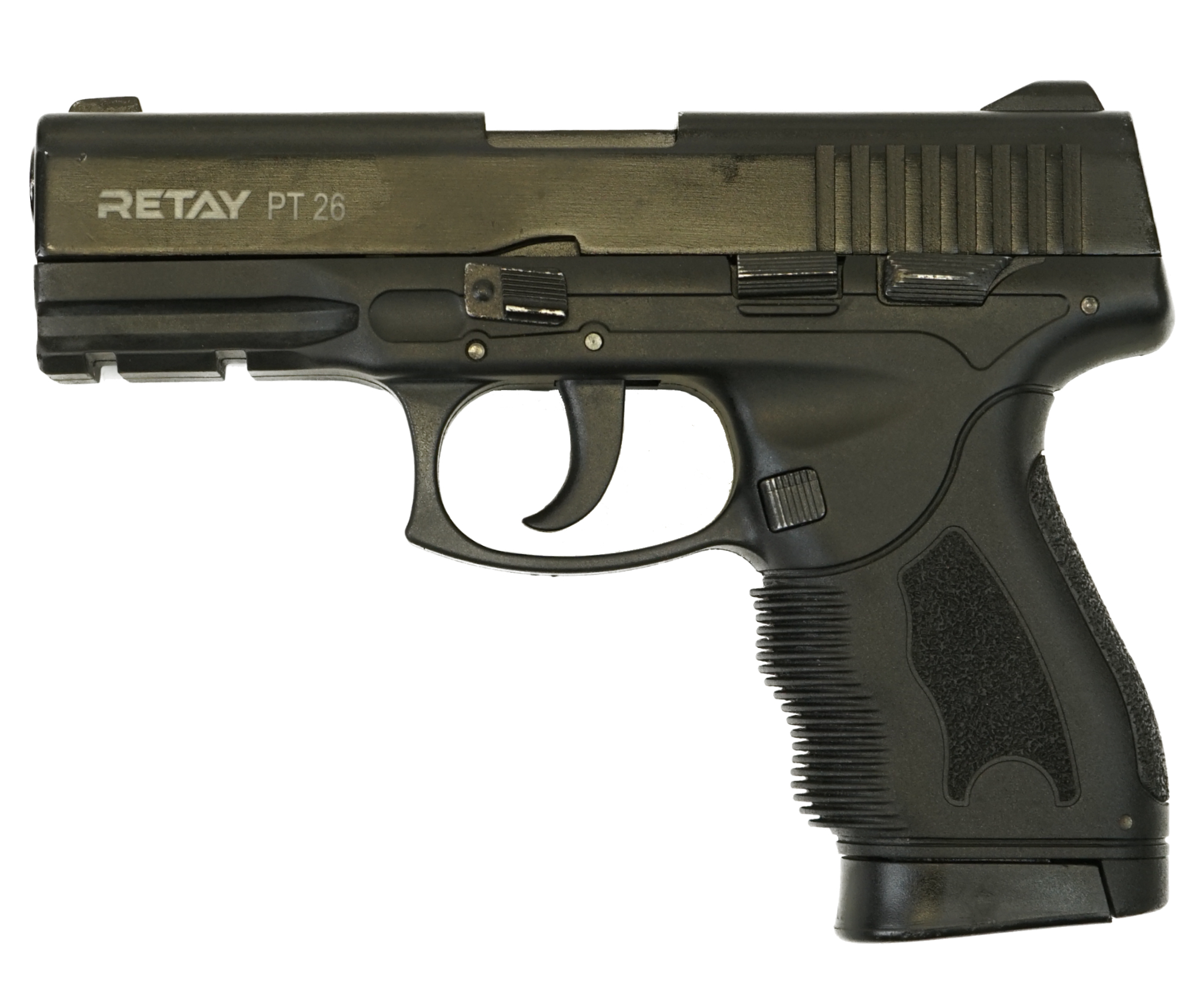 |Уценка| Охолощенный СХП пистолет Retay PT26 Full-auto (Taurus) 9mm P.A.K (№ 00186069-403-УЦ)