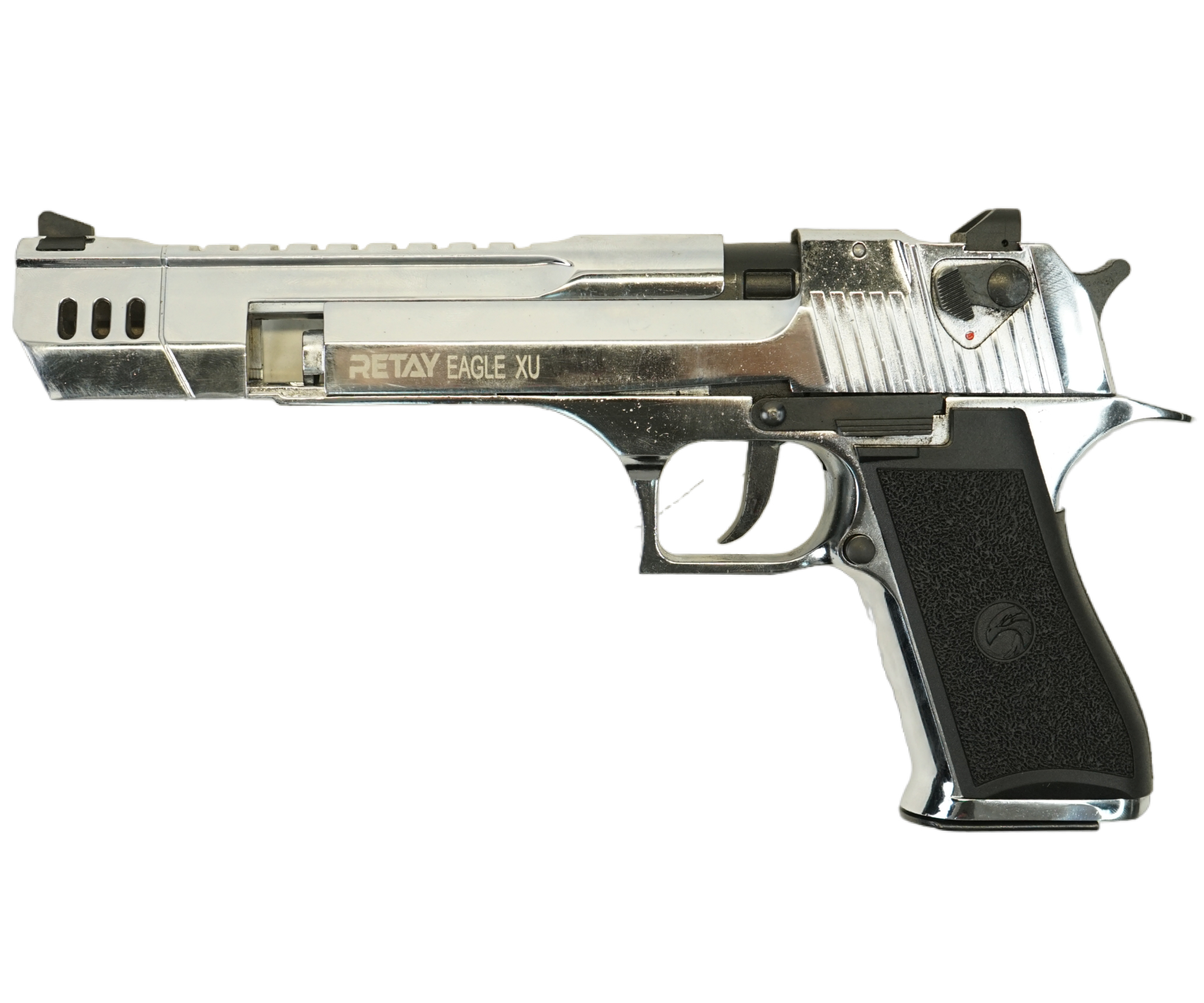 |Уценка| Охолощенный СХП пистолет Retay Eagle XU (Desert Eagle, длинный) 9mm P.A.K Nickel (№ 00204446-408-УЦ)