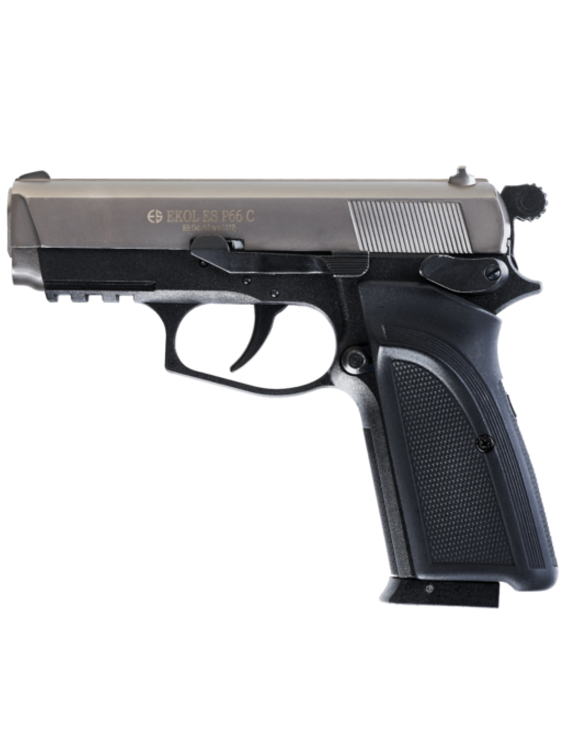 Пневматический пистолет Ekol ES P66 C Fume (никель)