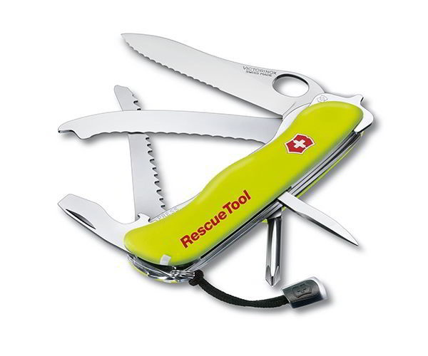 Нож спасателя Victorinox Rescue Tool 0.8623.MWN (111 мм, желтый, с чехлом)