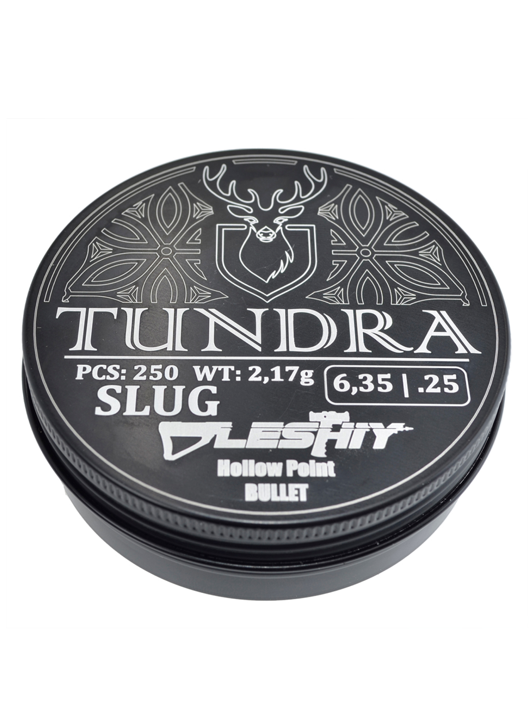 Пули полнотелые Tundra Hollow Point Bullet 6,35 мм, 2,17 г (250 штук) для Leshy SLAG