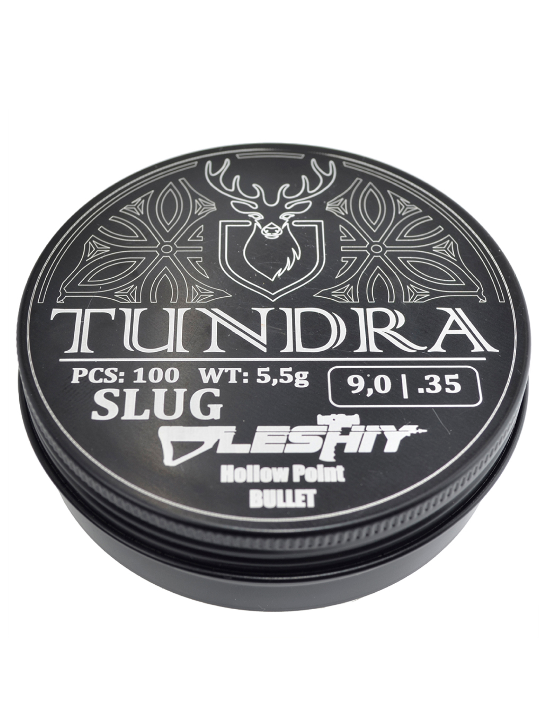Пули полнотелые Tundra Hollow Point Bullet 9,0 мм, 5,5 г (100 штук) для Leshy SLAG