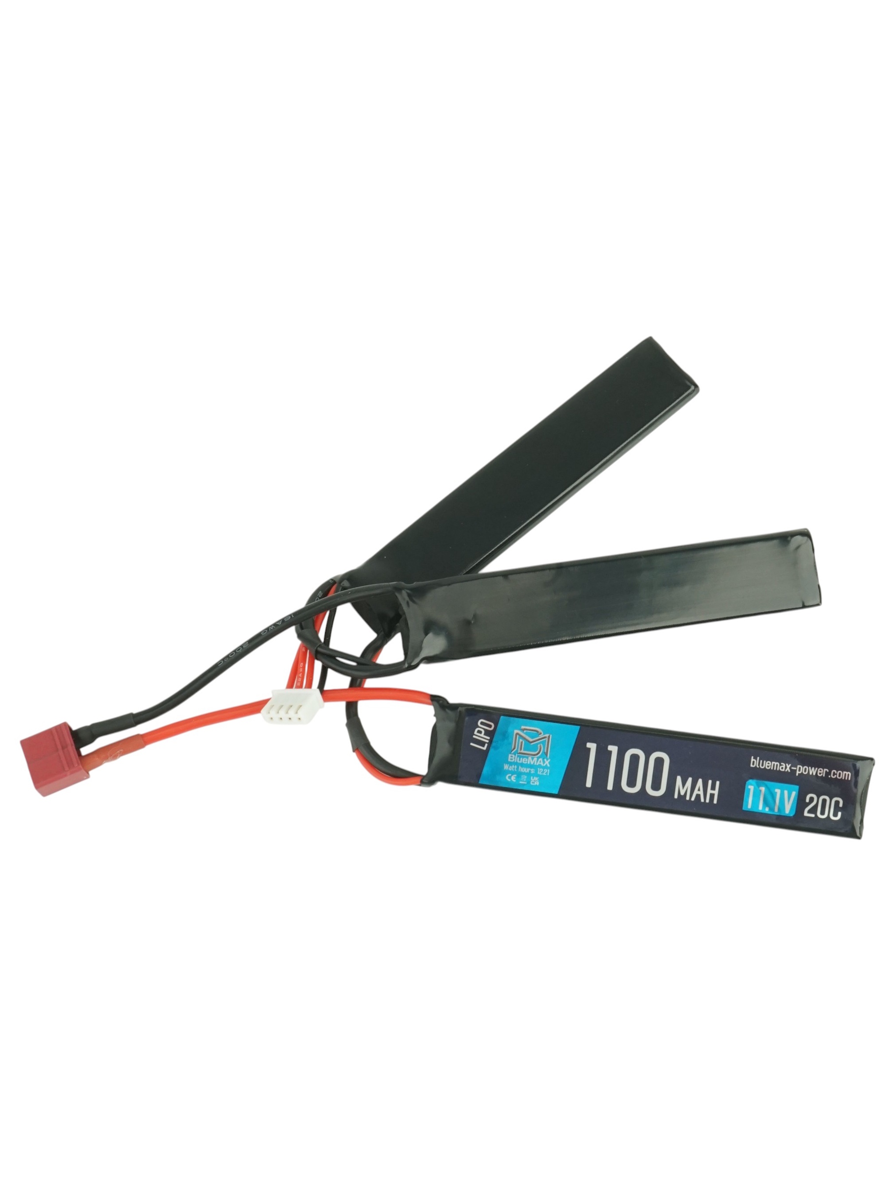 Аккумулятор BlueMAX Li-Po 11.1V 1100mah 20C Triple w/ Deans (T-type)